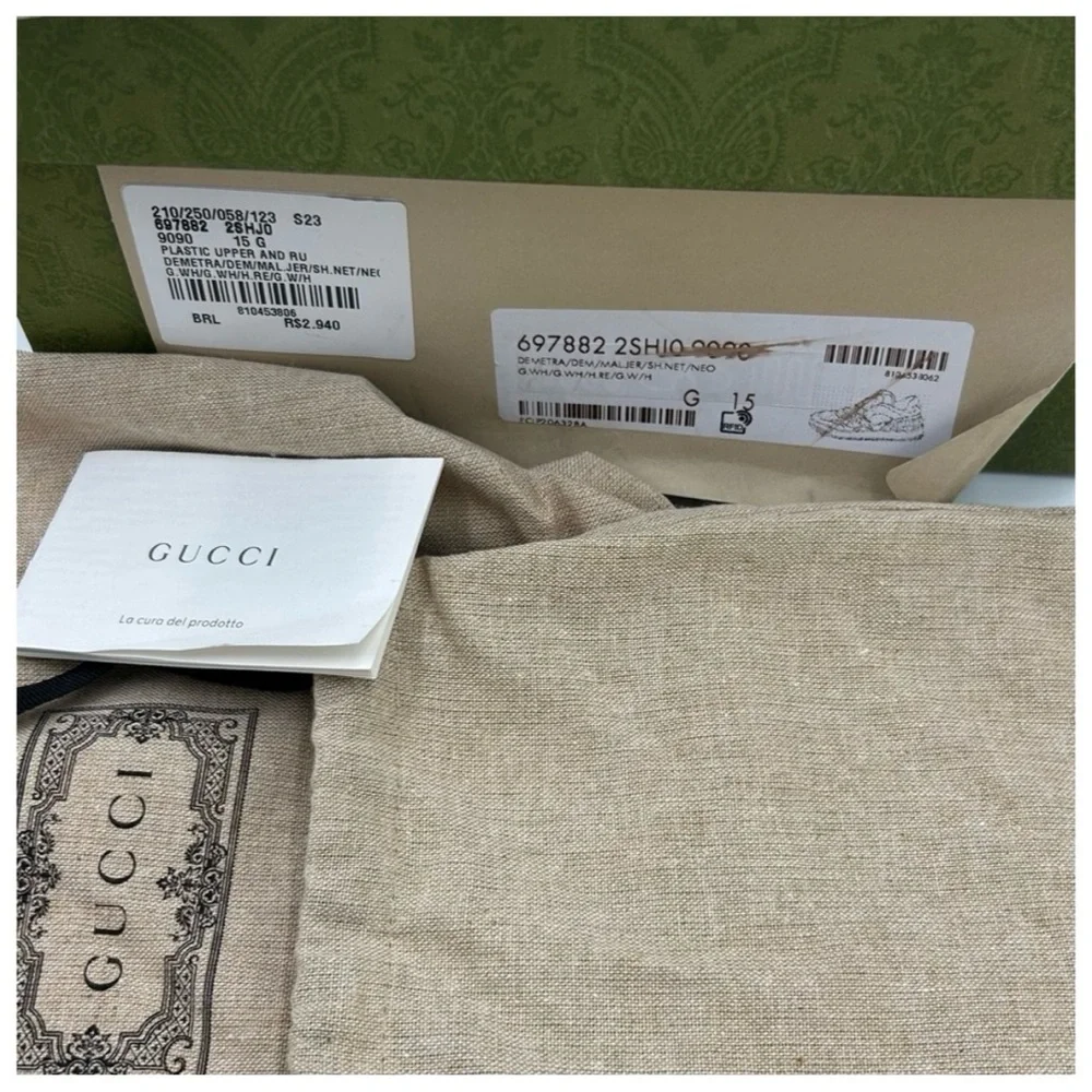 Gucci, low top basket sneaker size 15 made in Italy